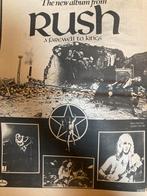 RUSH A Farewell To Kings A3 advertentie, Ophalen of Verzenden