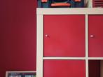 Deurinzet Ikea kallax expedit vakkenkast rood gelakt, Minder dan 100 cm, 25 tot 50 cm, Minder dan 150 cm, Gebruikt
