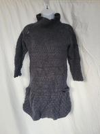 Grappige donkerblauwe gebreide minijurk 100% wol mt M Komodo, Maat 38/40 (M), Blauw, ., Ophalen of Verzenden