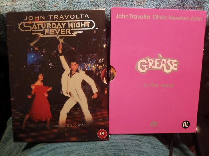 Saturday Night Fever en Grease - John Travolta, Cd's en Dvd's, Dvd's | Klassiekers, Zo goed als nieuw, Actie en Avontuur, 1980 tot heden