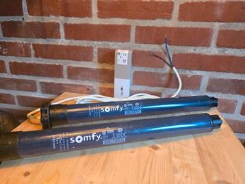 2 x Somfy RS100 motor + IO afstandbediening. beschikbaar voor biedingen
