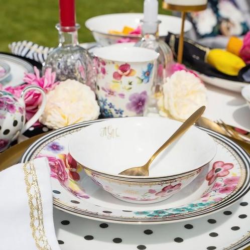 Set van 4 Melli Mello soepborden, Huis en Inrichting, Keuken | Servies, Nieuw, Bord(en), Overige stijlen, Porselein, Ophalen of Verzenden