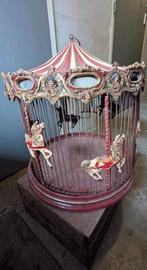 Antieke Vogelkooi 1900 Draaimolen Carrousel Decoratie, Ophalen