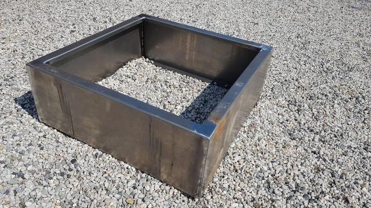 Bloembakken van cortenstaal - op maat gemaakt, Tuin en Terras, Bloembakken en Plantenbakken, Nieuw, Metaal, 100 cm of meer, Ophalen