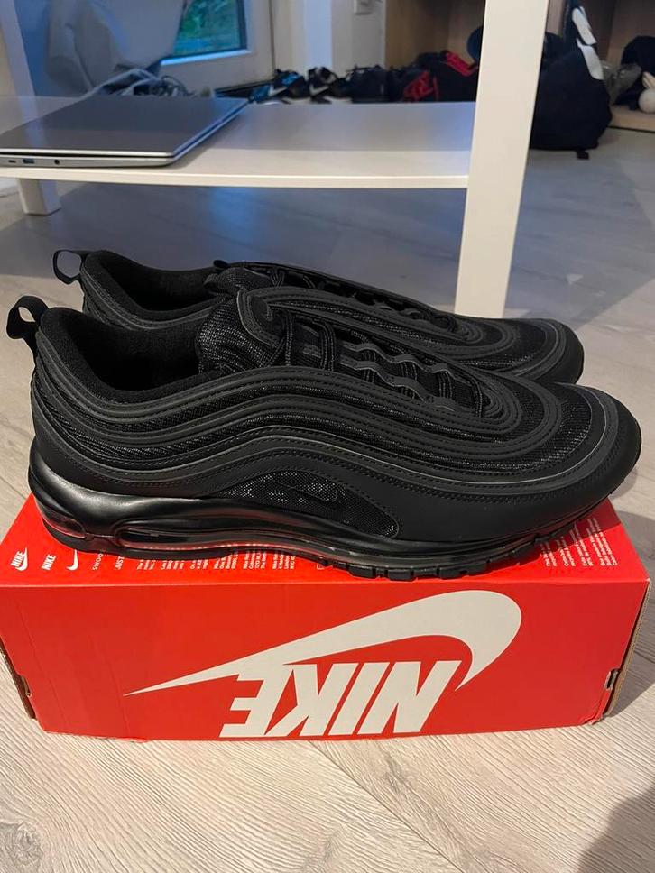 Nike Air Max 97 Triple Black Maat 49.5/15 NIEUW 1 95 48 49,5, Kleding | Heren, Schoenen, Nieuw, Sneakers of Gympen, Zwart, Ophalen of Verzenden