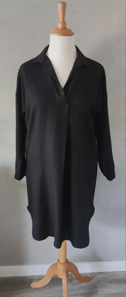 Guts & Gusto zwarte jurk/tuniek maat 42-44, Kleding | Dames, Jurken, Zo goed als nieuw, Maat 42/44 (L), Zwart, Knielengte, Ophalen of Verzenden