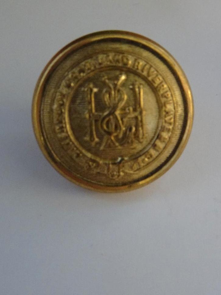 Uniform knoop Liverpool Brazil & River Plate Steam rederij, Verzamelen, Scheepvaart, Gebruikt, Overige typen, Motorboot of Zeilboot