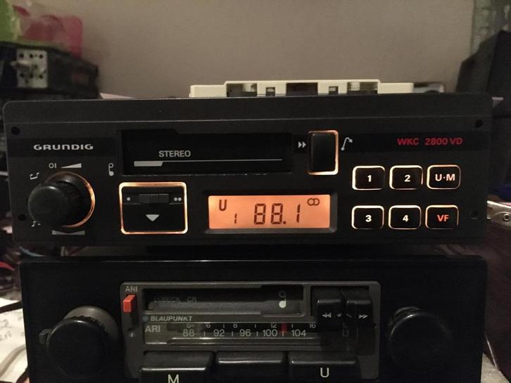 Grundig WKC 2800 VD uit jaren '80 / stereo radio/cassette, Auto diversen, Autoradio's, Gebruikt, Ophalen