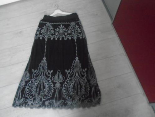 DiDi Aparte Lange Mesh met Stretch Gevoerd Maxi Rok mt L/XL, Kleding | Dames, Rokken, Zo goed als nieuw, Maat 42/44 (L), Zwart