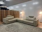 Nieuwstaat Beige Leren Minotti Hamilton Hoekbank - NP: 30k, Huis en Inrichting, Bankstel Bank Sofa Hoekbank Design bank, Hoekbank
