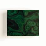 Malachiet tegeltje gepolijst  Herkomst: DR Congo  14864, Ophalen of Verzenden, Mineraal