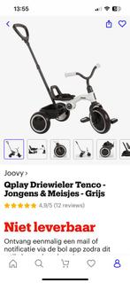 Zwart/grijze driewieler met duwstang, Ophalen, Gebruikt, Duwstang