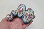 Antieke meubelknoppen porselein 4 stuks, Ophalen of Verzenden