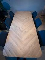 Visgraat eettafel - 6-8 persoons - afgeronde hoeken, Huis en Inrichting, Tafels | Eettafels, Ophalen, 100 tot 150 cm, Eikenhout