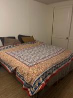 Frans Gebloemde Katoenen Sprei, Overige kleuren, Tweepersoons, Ophalen of Verzenden, Deken of Dekbed