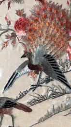 Antiek Chinees Borduurwerk Schilderij 28,5 x 44 cm, Antiek en Kunst, Kunst | Niet-Westerse kunst, Ophalen of Verzenden