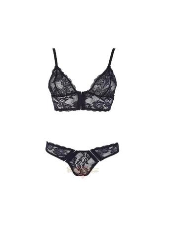 Cotelli Collection Lingerie Set Zwart maat S (575)  beschikbaar voor biedingen