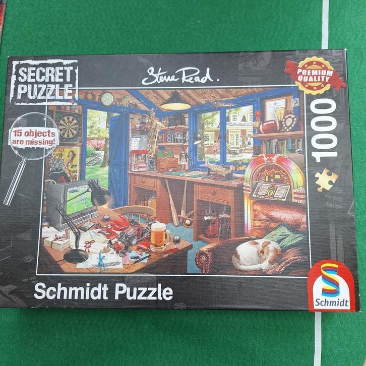 legpuzzel Schmidt 'Secret Puzzle' 1000 stukjes, Hobby en Vrije tijd, Denksport en Puzzels, Gebruikt, Legpuzzel, 500 t/m 1500 stukjes