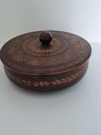mooie houten rond kistje/juwelenkistje/snuisterijdoosje, Antiek en Kunst, Ophalen of Verzenden