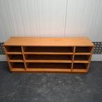 Vintage MASSIEF houten schoolkast televisie / pick-up meubel, Ophalen, Gebruikt, 25 tot 50 cm, Eikenhout