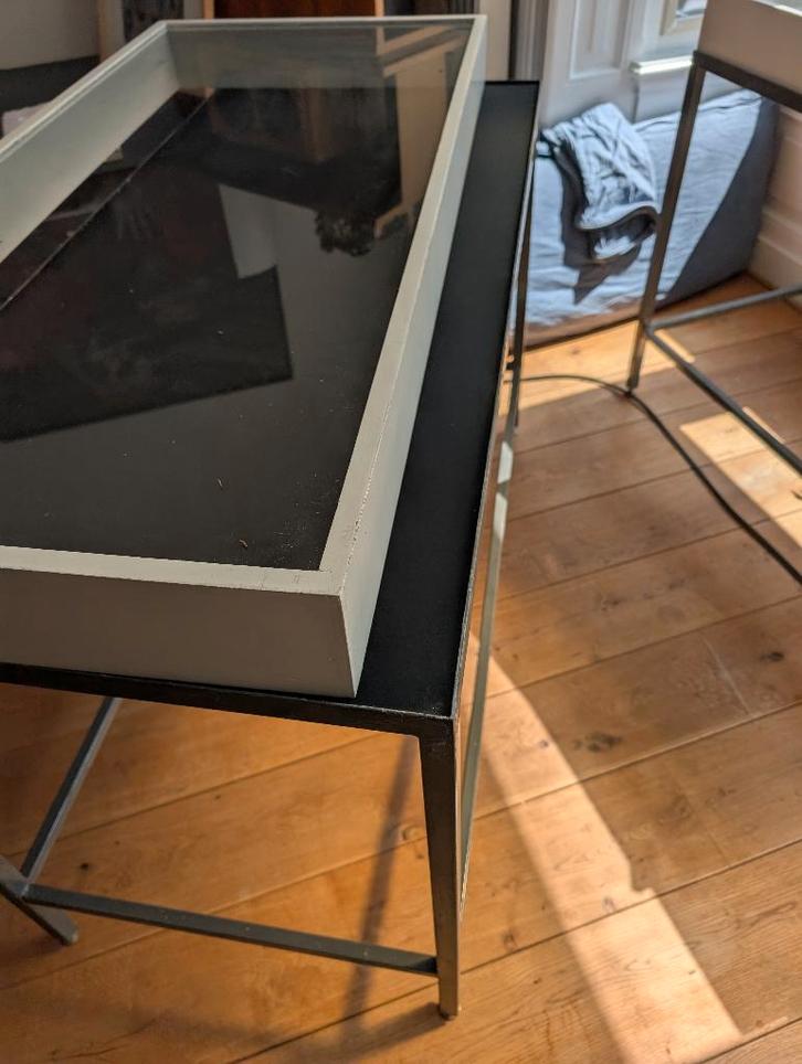 vitrinekast, Huis en Inrichting, Kasten | Vitrinekasten, Gebruikt, Minder dan 100 cm, 100 tot 150 cm, Minder dan 25 cm, Overige houtsoorten