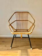 Vintage Rohé Noordwolde rotan stoel, Huis en Inrichting, Stoelen, Ophalen, Gebruikt, Overige kleuren, Eén