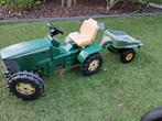 Traptractor John Deere met aanhanger, Kinderen en Baby's, Speelgoed | Buiten | Skelters, Ophalen, Gebruikt, Overige merken