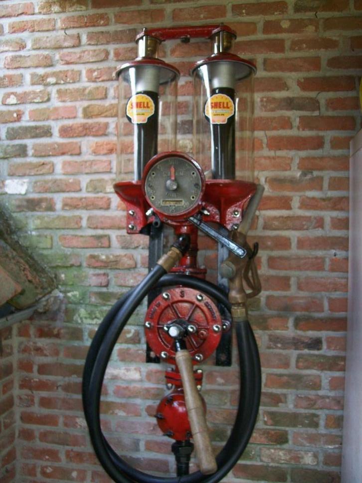 Oude Shell benzinepomp, Verzamelen, Automaten | Overige, Gebruikt, Ophalen