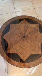 Vintage Art Deco Bijzettafel, Ophalen, 50 tot 100 cm, Rond, Zo goed als nieuw