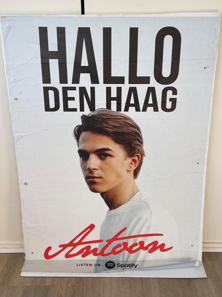 Reclamebord / billboard van Antoon, Verzamelen, Posters, Gebruikt, Muziek, Deurposter of groter, Rechthoekig Staand, Ophalen