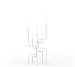 Unieke Walk of Flames Kandelaar, Gebruikt, 25 tot 50 cm, Wit, Ophalen of Verzenden