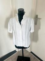 Wit trioler blouse leuke details. Maat 40, Ophalen of Verzenden, Zo goed als nieuw, Maat 38/40 (M), Overige thema's