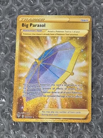 Gold Big Parasol 199/189 Darkness Ablaze Hyper Rare beschikbaar voor biedingen