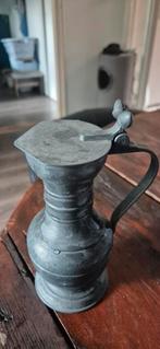 Oud tinnen kannetje met deksel, Ophalen of Verzenden