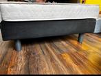 Eenpersoonsbed met matras 80x200, Ophalen, Gebruikt, Eenpersoons, Zwart