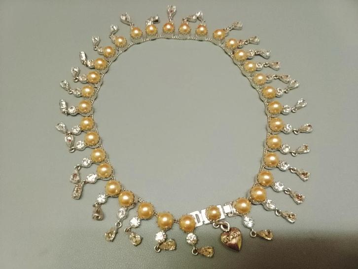 Prachtige Otazu ketting met parels, Sieraden, Tassen en Uiterlijk, Kettingen, Zo goed als nieuw, Overige materialen, Ophalen of Verzenden