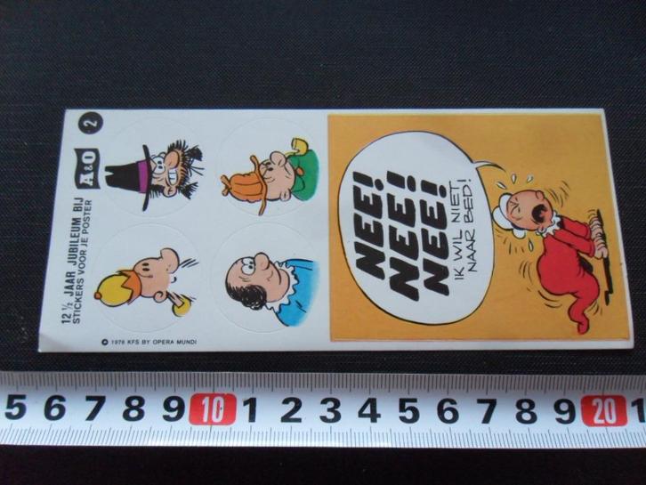 sticker Supermarkt A&O 12,5 jaar jubileum POPEYE  strip *, Verzamelen, Stickers, Zo goed als nieuw, Bedrijf of Vereniging, Ophalen