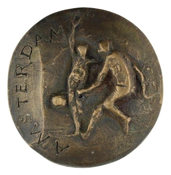 Theresia van der Pant - Penning, 1966 : Kersttoernooi, Postzegels en Munten, Penningen en Medailles, Brons, Nederland, Verzenden