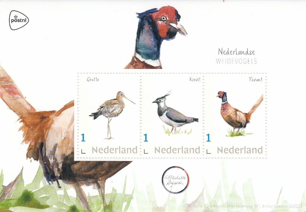Nederland -8- 2020- Postset- Nederlandse Weidevogels- P, Postzegels en Munten, Postzegels | Nederland, Ophalen of Verzenden, Na 1940