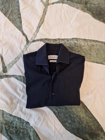  Profuomo - Overhemd Slim Fit - 38 - Donkerblauw beschikbaar voor biedingen