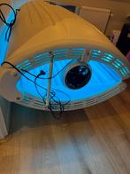 Zonnebank 24 lampen met gezichtsbruiner, Witgoed en Apparatuur, Zonnebanken en Gezichtsbruiners, Ophalen, Gebruikt, Zonnebank enkelzijdig