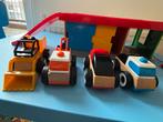 IKEA autoGarage + 4 Lillabo Auto's, Ophalen, Gebruikt