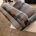Comfortabele fauteuil met gestreepte bekleding, Huis en Inrichting, Ophalen, Gebruikt, Minder dan 75 cm, Vintage