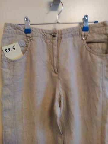 Beige linnen zomer broek maat 36 zie de Fotos  beschikbaar voor biedingen