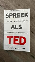 Carmine Gallo - Spreek als TED, Ophalen of Verzenden, Zo goed als nieuw, Carmine Gallo, Sociale wetenschap