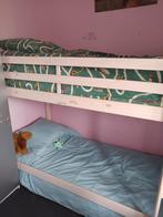 Stapelbed Ties - whitewash - 90x200 cm Leen Bakker, Kinderen en Baby's, Kinderkamer | Stapelbedden en Hoogslapers, Ophalen, Zo goed als nieuw