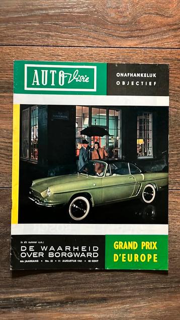 AutoVisie 1961: Borgward, Collin Chapman, F1 Monaco beschikbaar voor biedingen