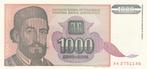 Joegoslavïe- 1000 Dinar 1994 UNC serie AA 2751146 - P140.a, Verzenden, Joegoslavië