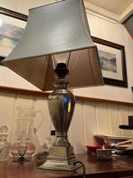 Sjieke schemerlamp met tinnen voet, Ophalen of Verzenden, Gebruikt, Metaal, Minder dan 100 cm