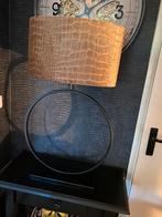 Ringlamp met croco kap, Huis en Inrichting, Ophalen, Zwart, Rond, Zo goed als nieuw